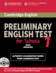 CAMBR PRELIM ENG TEST FOR SCH 1 SB W/K*