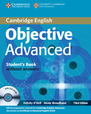 OBJECTIVE ADVANCED 3/E SB WO/K +CD-ROM*