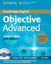 OBJECTIVE ADVANCED 3/E SB W/K+CD3/CD-R*