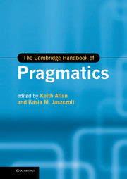 CAMBR HANDBOOK OF PRAGMATICS HB