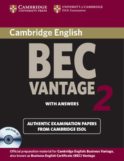 CAMBR BEC 2 VANTAGE 2 SB W/K +CD*