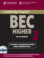 CAMBR BEC 3 HIGHER 3 SB W/K +CD*