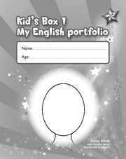 KIDS BOX 1 LANG PORTFOLIO*