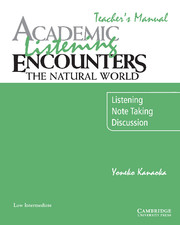 ACADEMIC LISTEN ENCOUNT NATURAL WORLD TB