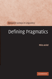 DEFINING PRAGMATICS