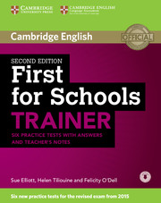 FIRST FOR SCHOOLS TRAINER W/K +AUDIO 2/E