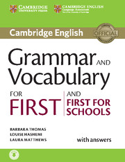 CAMBR GRAMMAR & VOCAB FOR 1 FIRST W/K+AU