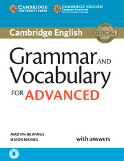 CAMBR GRAMMAR & VOCAB FOR 2 ADV W/K +AUD