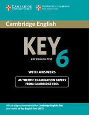 CAMBR KEY ENG TEST 6 SB W/K*